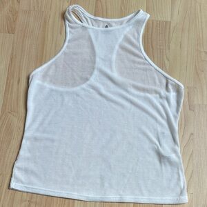 NWOT free people sheer white racerback tank